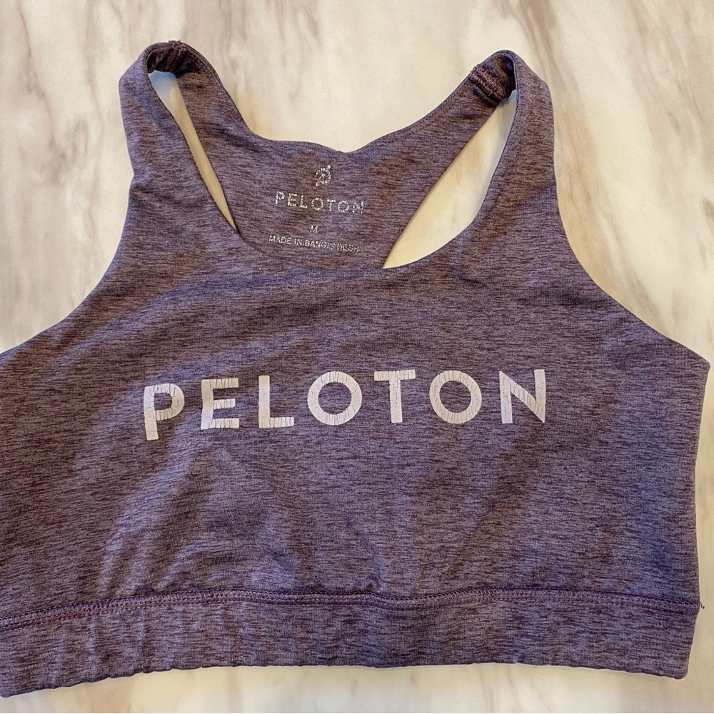Peloton Heathered strappy sports bra